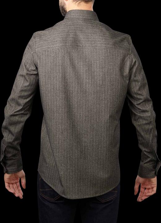 Actual product image Drykorn Herringbone Liet Overshirt Grey (S)