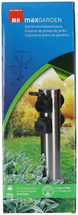 Produktbild Max Hauri Gartensteckdosensäule (4 x, Typ 13)