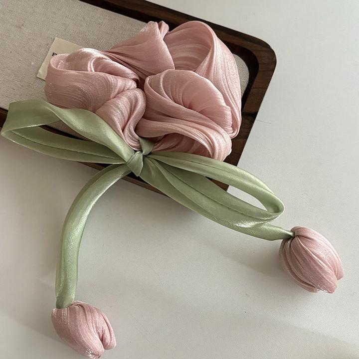 Actual product image Activity Board Süsser smarter Tulpenhaarreif, Haarspange, Kopfseil Haarschmuck, Satinschleife 3er Set (3 pcs.)