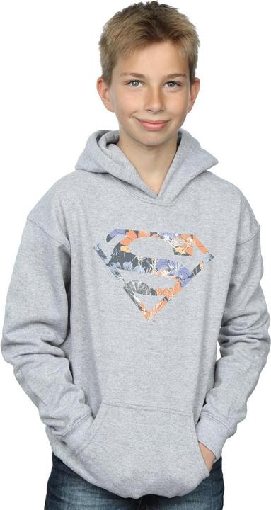 Immagine prodotto Superman Floral Logo 2 Felpa con Cappuccio Ragazzi (152, 158)