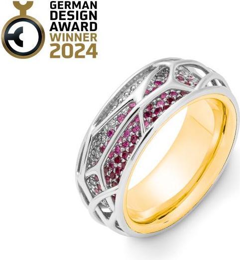 Immagine prodotto Breuning ANELLO - E.SAFIR PINK/Brill. 0,332 Ct. H/si (62, Oro 750/18 K)