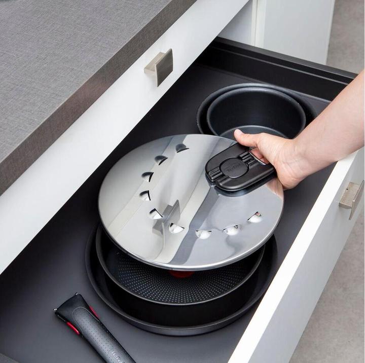 Immagine prodotto Tefal Ingenio G6 Multi Coperchio da 20 a 28 cm in acciaio inox (30.80 cm, Materiale sintetico, Metallo)