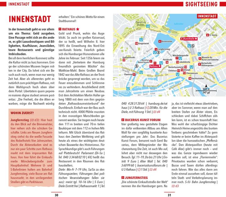 Actual product image Hamburg travel guide (German, Dorothea Heintze, 2023)