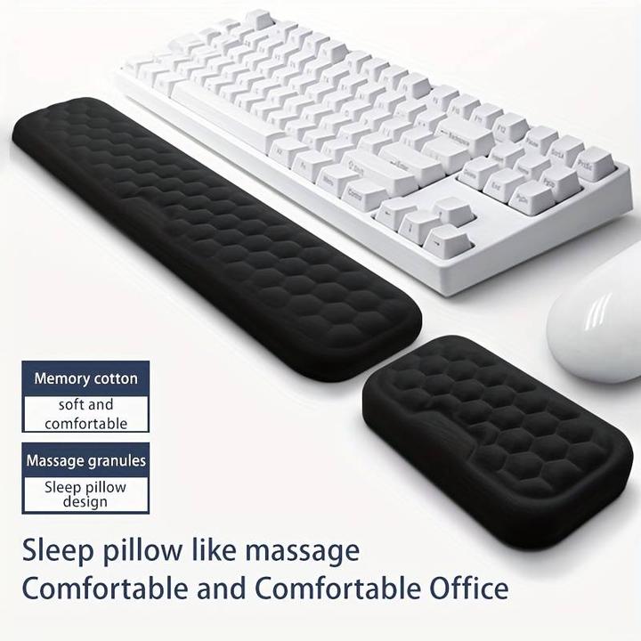 Produktbild PhoneLook Set Handgelenkauflagen aus ergonomischem, weichem Memory Foam für Tastatur und Maus