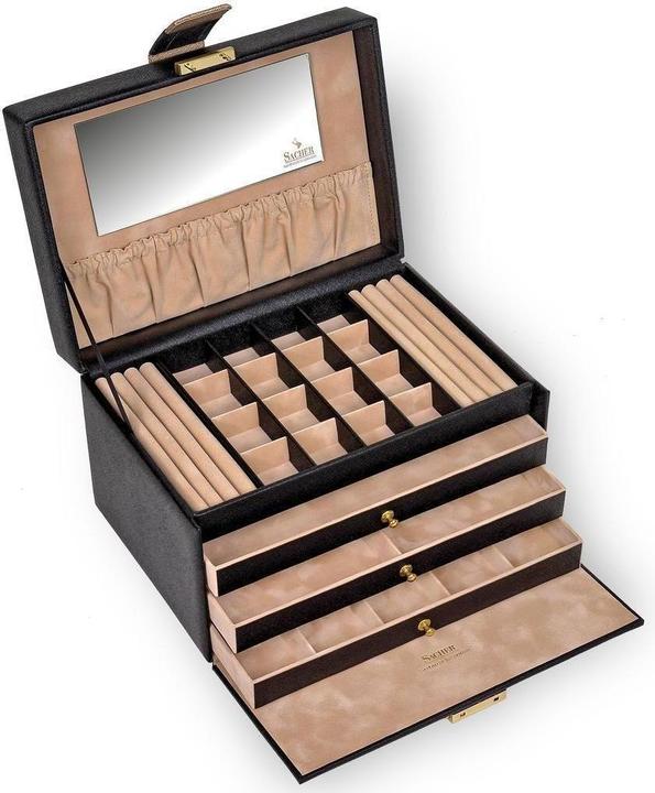 Produktbild Sacher 77.000.120443 - Schmuckkasten Lena saffiano schwarz