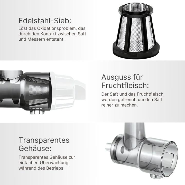 Image du produit Hermex Alternativer Entsafter für KitchenAid Slow Juicer Aufsatz Saftpresse