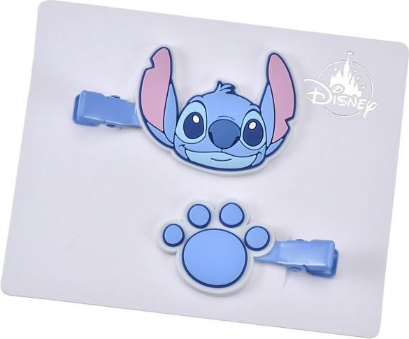 Produktbild Disney Stitch Haarspangen Set Farbklammern Pfotenabdruck (2 Stk.)