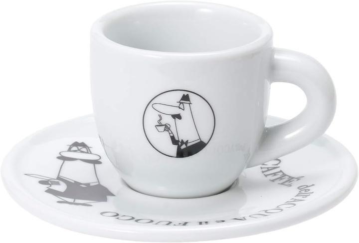 Actual product image Bialetti Y0TZ033 Set of 4 demitasse cups Carosello (50 ml, 4 x)