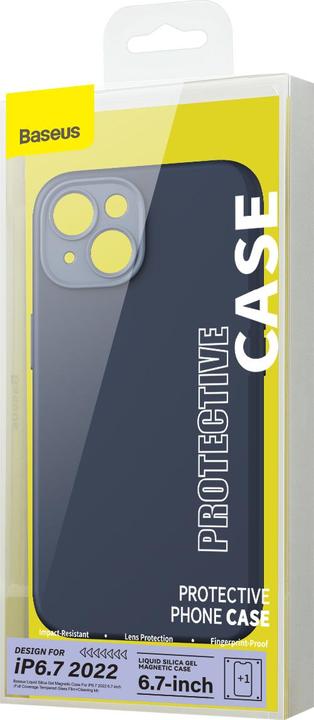 Actual product image Baseus Liquid Silica Gel Magnetic Case iP14 (Apple iPhone 14 Plus)