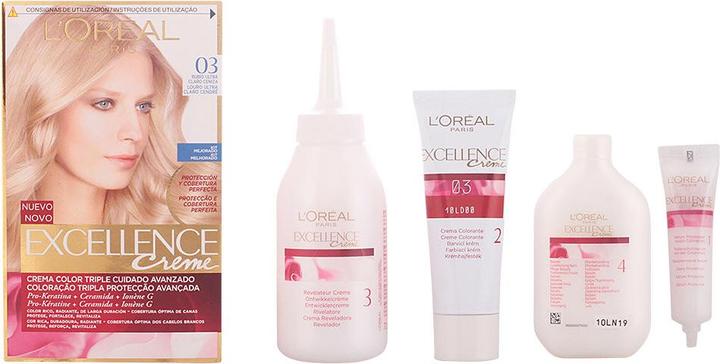 Actual product image L'Oréal Paris EXCELLENCE cream ink #03 rubio ultra claro ceniza (#03 rubio ultra claro ceniza)