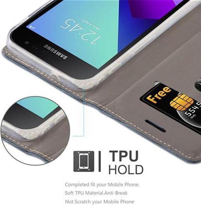 Produktbild Cadorabo Book Jeans Optik Cover (Samsung Galaxy Xcover 4)