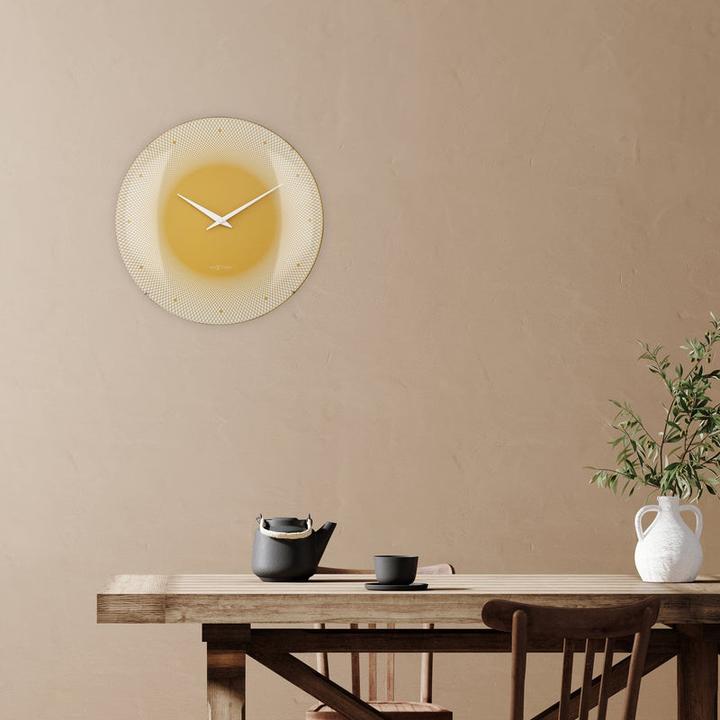 Produktbild Nextime Wanduhr Deep Gelb (50 cm)
