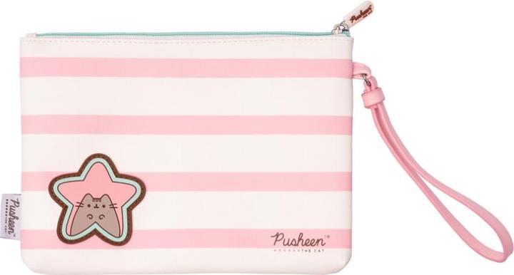 Pusheen Pencil Case - Rose Collection Universal Cosmetic Bag (23 x 16.5 x 2.5 cm)