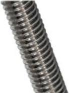 Bossard Gevindstang M6 A2 - DIN 975 gevindstaenger a 1m rustfri A2 1stk (1 Schrauben pro Stück)