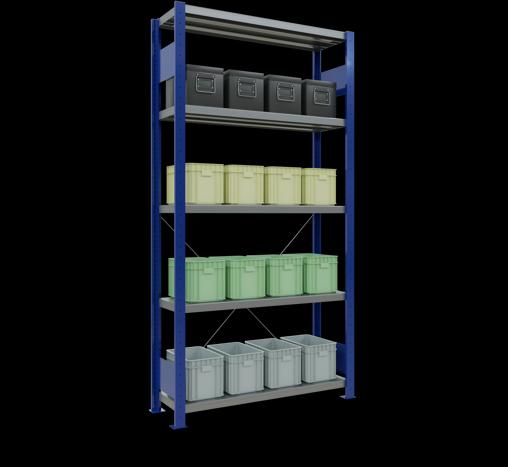 Immagine prodotto Schulte Lagertechnik MULTIplus330 sistema di scaffalatura di base senza viti con traversa