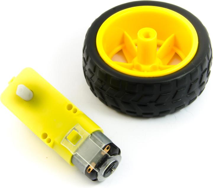 Actual product image Purecrea Robot gear motor 1:48 with wheel