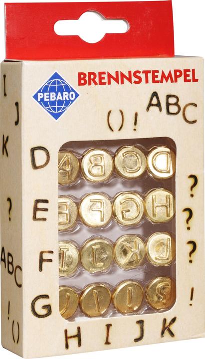Produktbild Pebaro Brandmalstempel Set, Buchstaben A bis L (Brennspitze)
