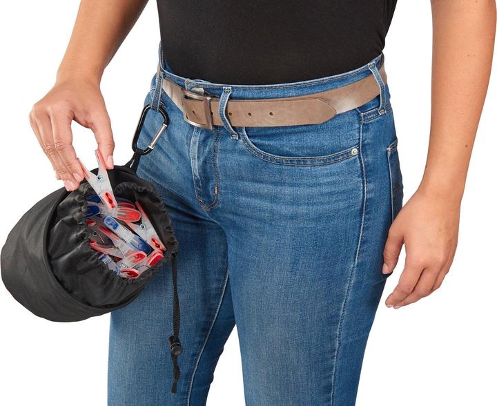 Image du produit Leifheit Sac à pinces à linge avec mousqueton et cordon de serrage