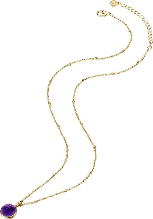 Image du produit Glanzstücke München Femme argent sterling améthyste or jaune 40,0 cm chaîne de base + 5,0 cm extension - 11040 (Argent Sterling, 40 - 45 cm)