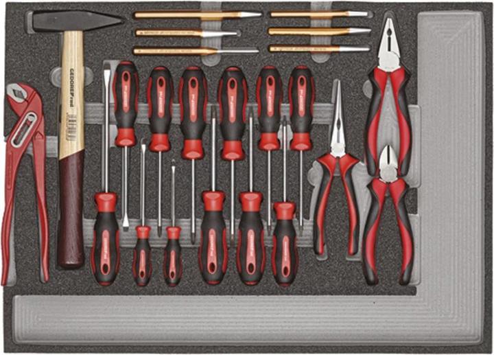 Produktbild Gedore red R21560005 Werkzeugsatz im Werkstattwagen MECHANIC schwarz 129-teilig (129 x)