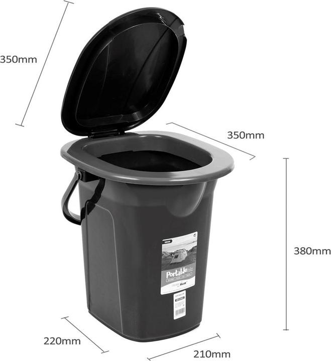 Immagine prodotto Greenblue WC turistico GB320BB in nero e blu scuro