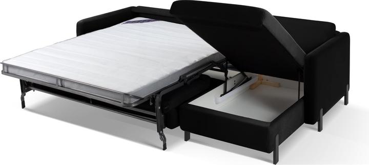 Image du produit Micadoni Canapé D'Angle Velours Droit Convertible, "Gloria", 4 Places, 260x170x80Fabriqué en Europe (Canapé d'angle)