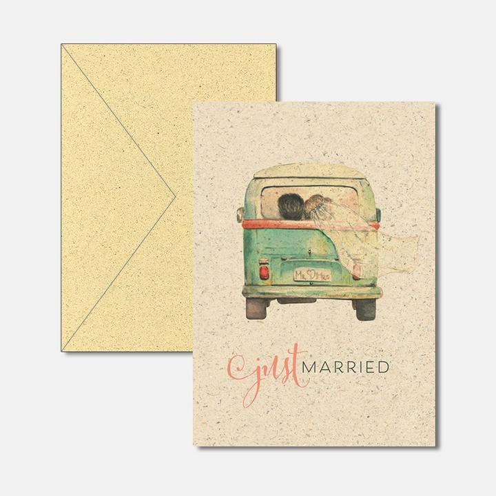 Actual product image Wedding card publisher grass paper (1 pcs.)