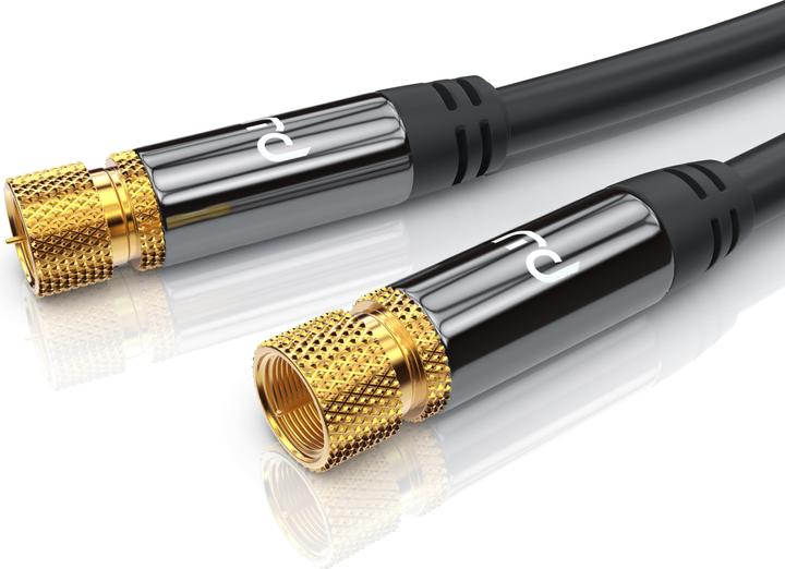 Produktbild Primewire SAT Kabel HDTV - Premium SAT Koaxialkabel - TV HDTV Radio DVB-T DVB-C DVB-S DVB-S2, 4 Fach Schirmung (135 dB, Antennenkabel)