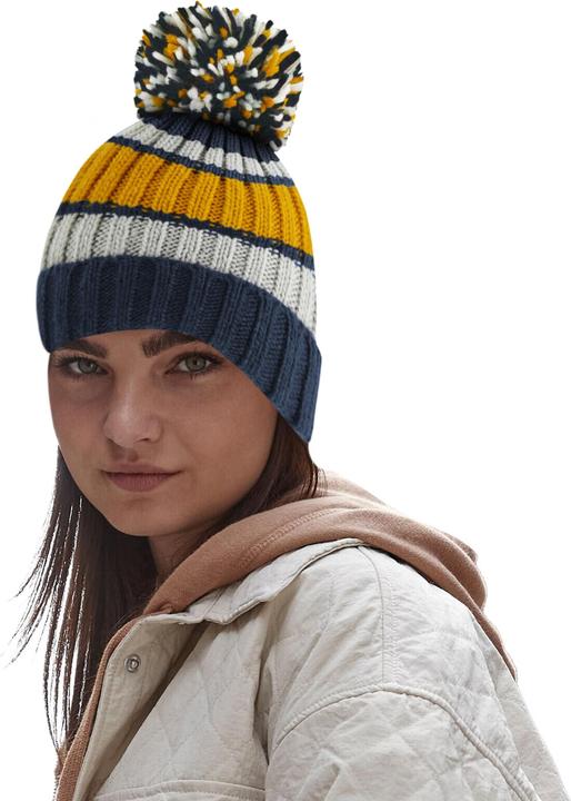 Immagine prodotto Beechfield Cappello Hygge a righe (Taglia unica)