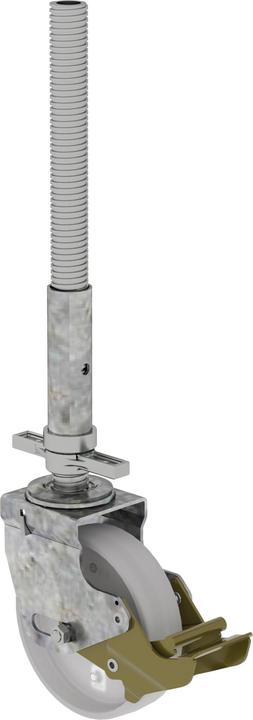 Produktbild Munk Lenkrolle mit Spindel höhenverstellbar ø 200 mm (Gerüst, 74 cm)