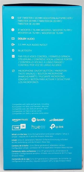 Produktbild Amazon Echo (3. Gen) (Amazon Alexa)