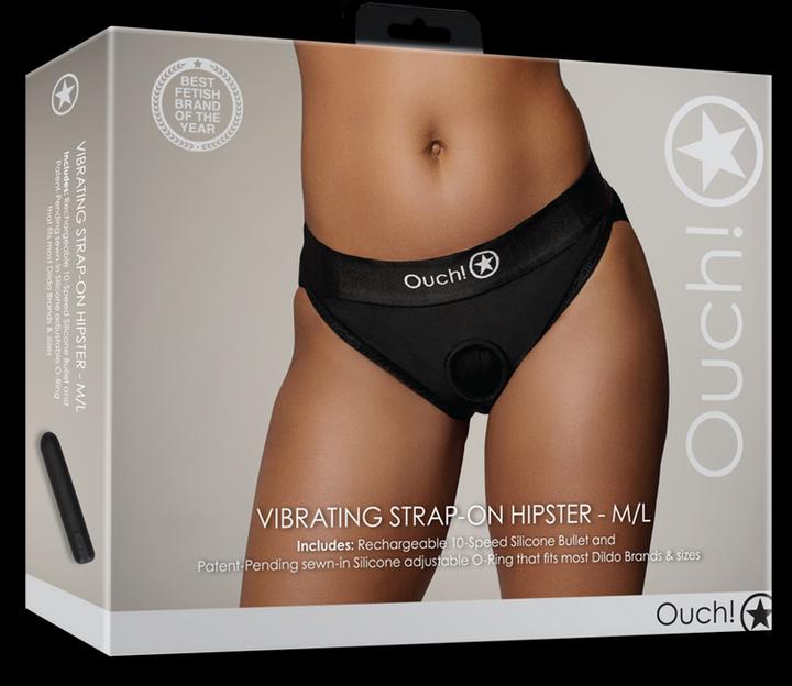 Image du produit Ouch! Vibrating Strap-on Hipster - M/L