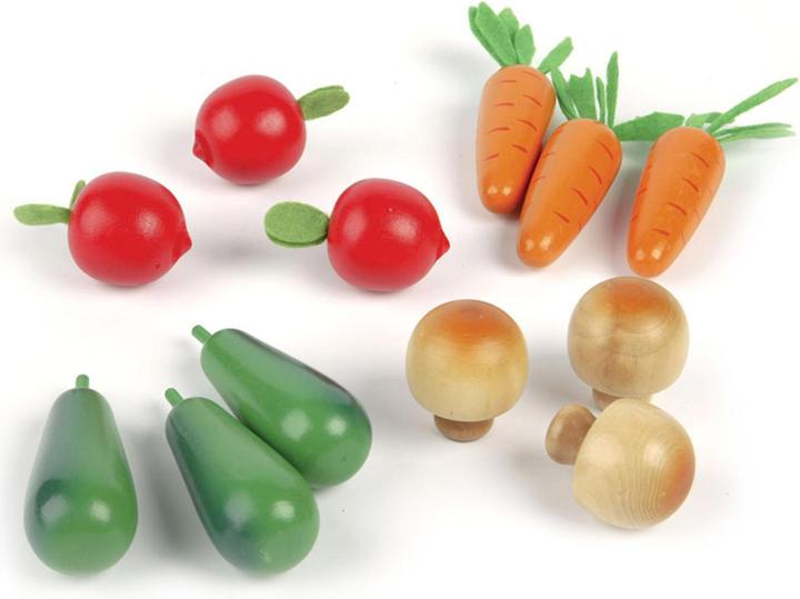 Actual product image Bigjigs Winter vegetables from wood in a box