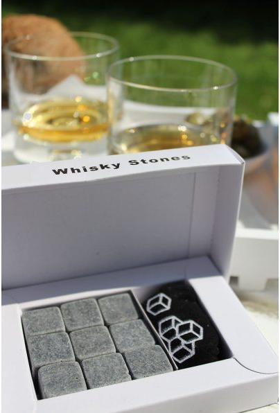 Image du produit PhoneLook Set de glaçons créatifs avec cubes en pierre Whisky / Cocktails / Boissons (9 pièces) (Pierres à whisky)