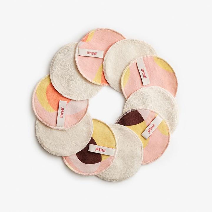 Immagine prodotto ImseVimse Tamponi struccanti lavabili - 10 pezzi Hoop rosa (Panni pulizia)