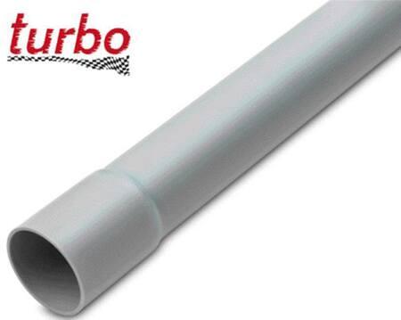 Actual product image Csdk SL Plastrør stiv, pvc 20 mm grå med muffe 3 metre - (3 metre) (300 cm)