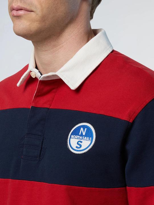 Actual product image North Sails long sleeve polo w/logo (M)