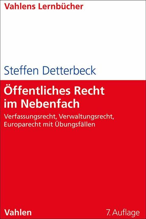 Produktbild Öffentliches Recht im Nebenfach (Deutsch, Steffen Detterbeck, 2025)