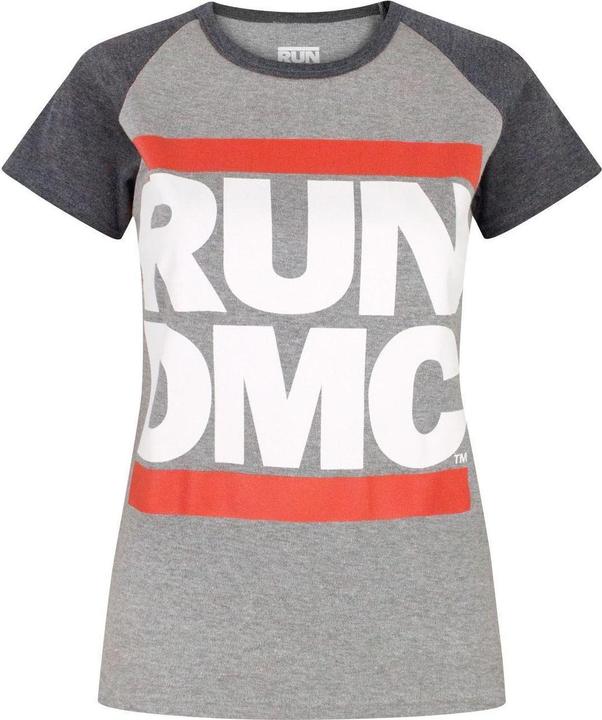 Actual product image Run DMC Womens/Ladies Logo Raglan T-Shirt (L)
