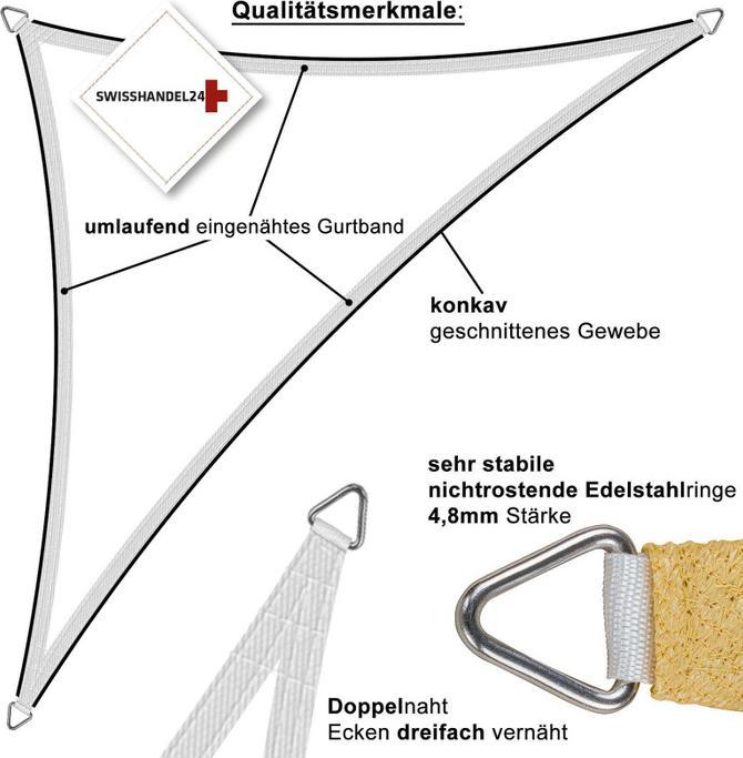 Immagine prodotto Swisshandel24 Tenda da sole trapezoidale (4/5 x 3 m)