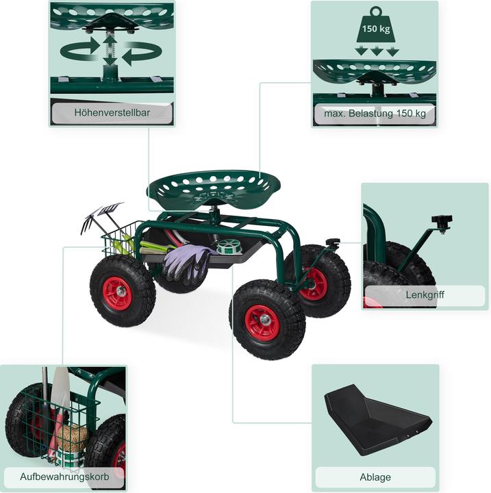 Actual product image Relaxdays Garden seat