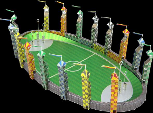 Actual product image Metal Earth Harry Potter Quidditch Pitch