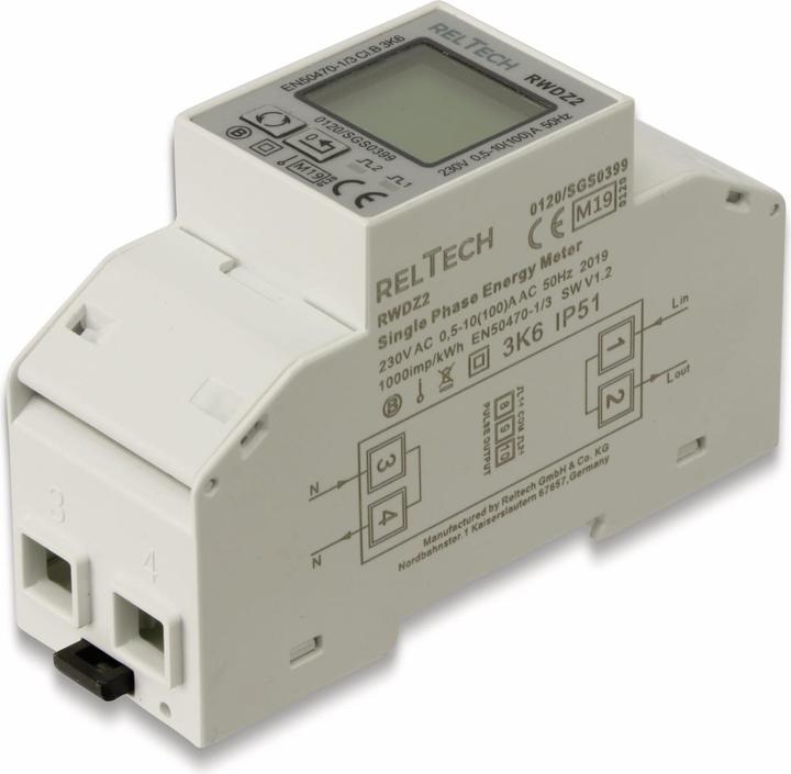 Actual product image Reltech Alternating current meter RWZD2-MID 100 A, digital display