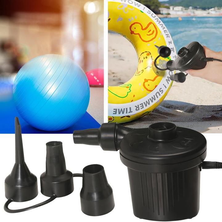 Casativo Elektrische Luftpumpe mit 3 Luftdüsen, 12 V / 230 V, 50 W