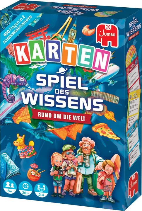 Actual product image Jumbo Game of knowledge Around the world card game (German)