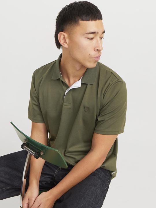 Actual product image Jack & Jones Einfarbig Hemdkragen Poloshirt Poloshirt (XL)