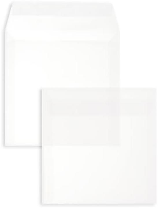 Actual product image Blanke Envelopes offset transparent 160x160mm 100g/sqm HK PU=100 pieces white (100 x)