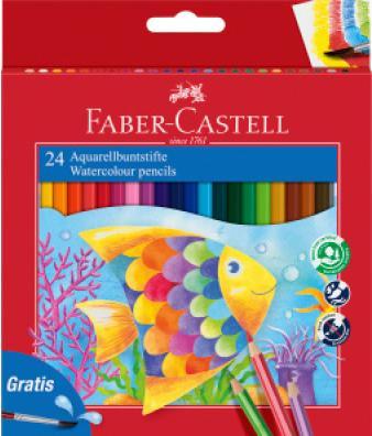 Produktbild Faber-Castell Aquarellfarbstifte Classic (Mehrfarbig, 24 x)