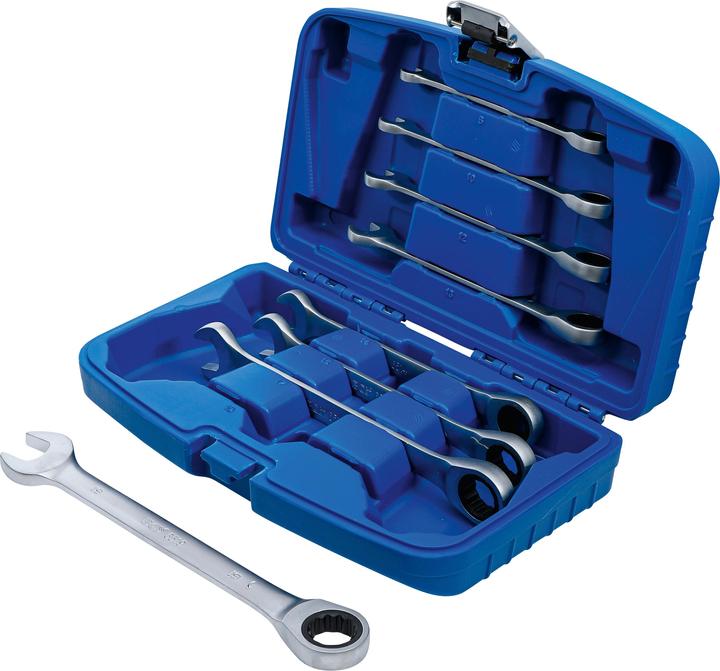 BGS Ratchet Combination Wrench Set 8 - 19 mm 8 pcs. (19 mm, 12 mm, 14 mm, 16 mm, 10 mm, 18 mm, 17 mm, 11 mm, 15 mm, 8 mm, 9 mm, 13 mm)
