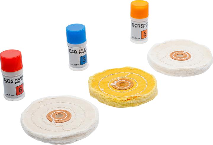 Image du produit BGS Kit de polissage pour métal doux 7 pièces